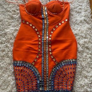 Bodycon party dress - new - 1X - minimal stretch